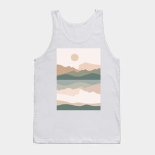 Ben Nevis Mountains Minimalist Landscape Tank Top